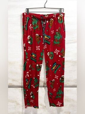 Happy Boxer Scooby-Doo Holiday Pajama Lounge Pants Christmas PJs Pockets Size L